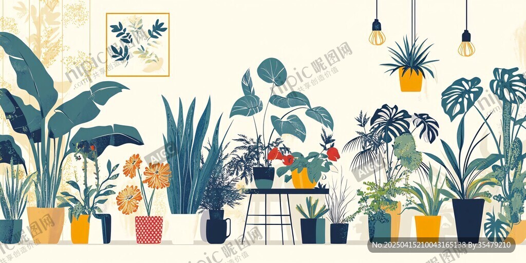 室內(nèi)綠植裝點(diǎn)溫馨空間