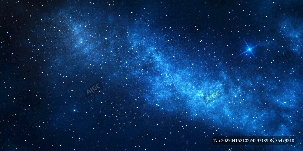 夢幻深邃的星空背景圖