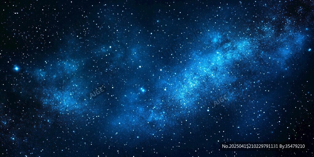 夢(mèng)幻藍(lán)色星空宇宙圖景