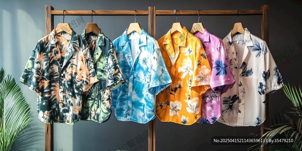 多款印花短袖襯衫展示