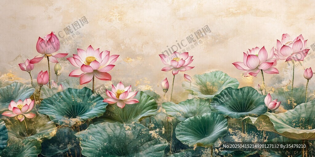 水墨荷花圖 盡顯清雅之美