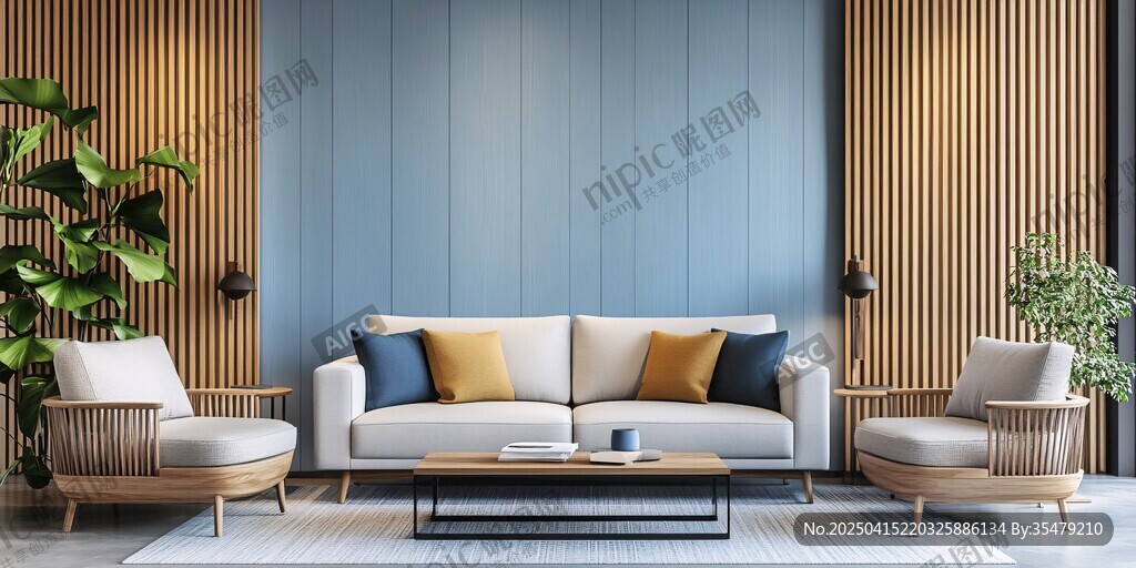 現(xiàn)代簡(jiǎn)約風(fēng)客廳舒適場(chǎng)景