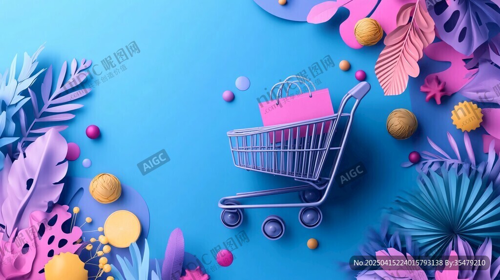 購物車邂逅繽紛植物世界