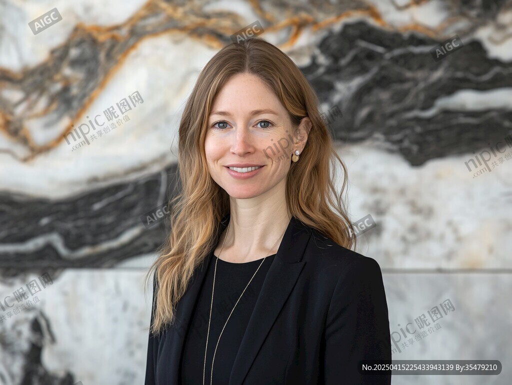 職業(yè)女性微笑肖像照