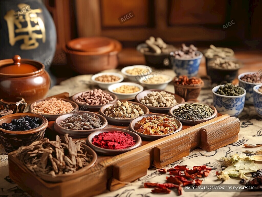 傳統(tǒng)中藥材的多樣展示
