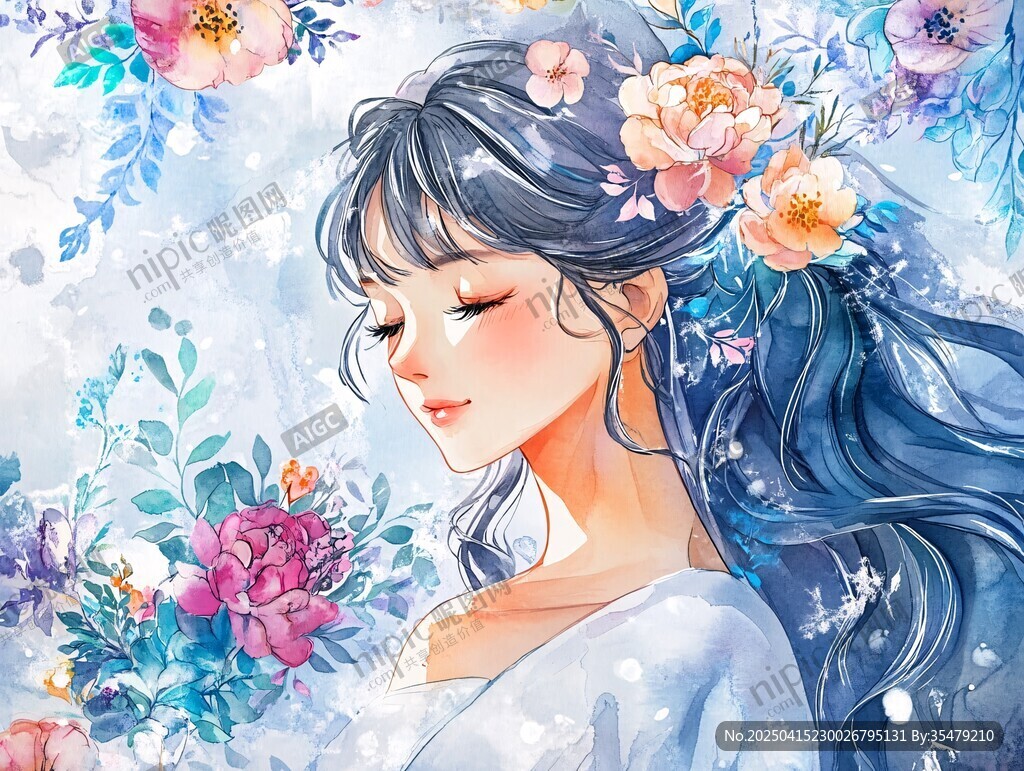 花漾少女的夢幻唯美瞬間