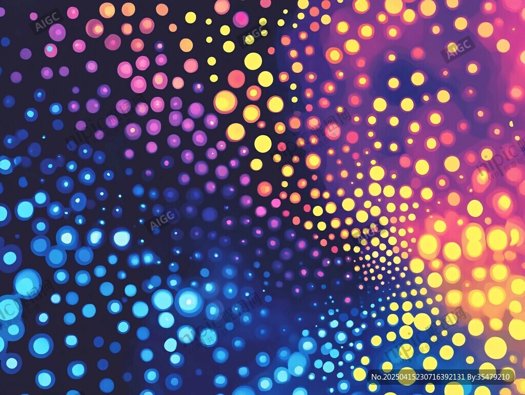 夢幻炫彩點狀漸變背景圖