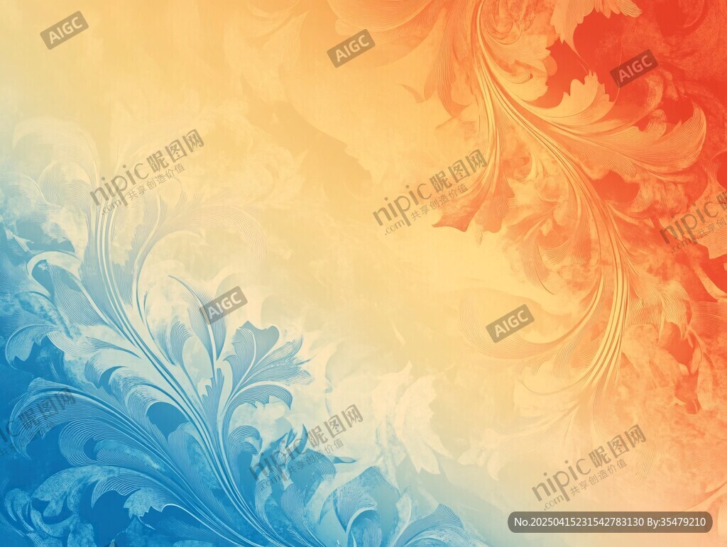 夢幻漸變花紋背景圖