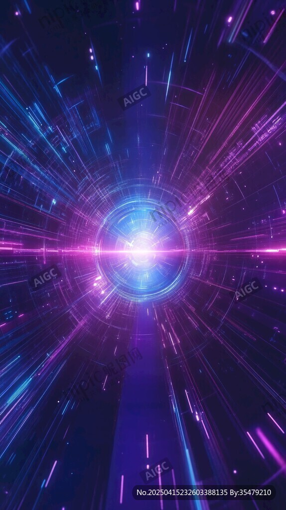 未來(lái)科技感宇宙光線背景