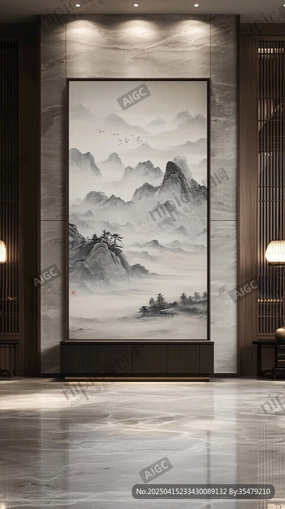 中式山水掛畫 盡顯典雅韻味