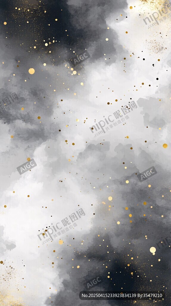 夢幻星云水彩背景圖