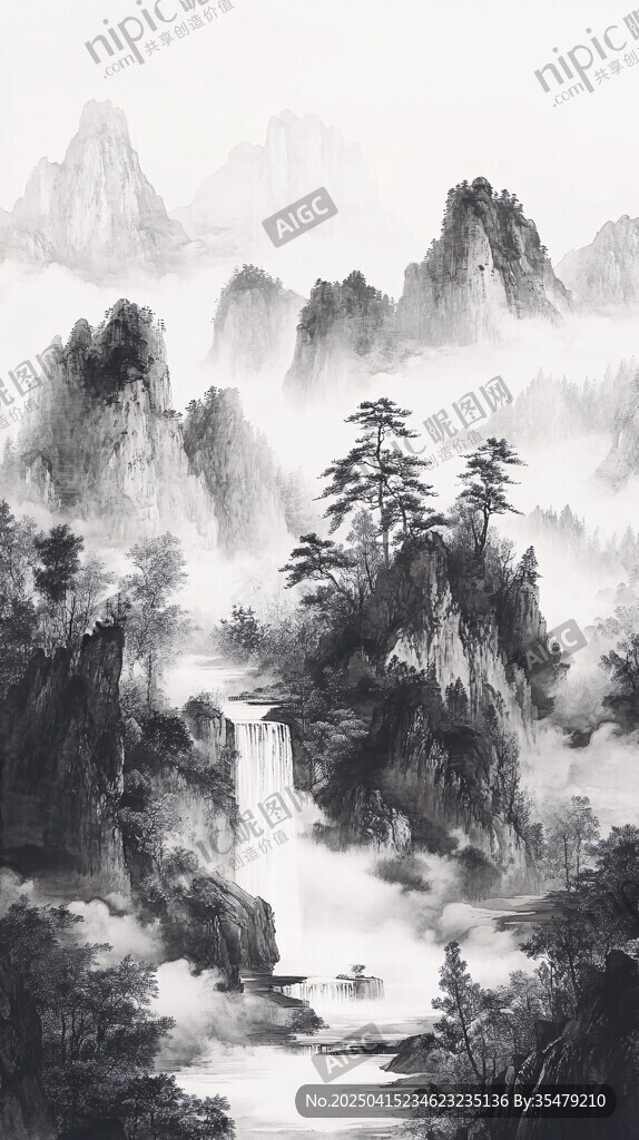 水墨山水間 清幽自然景