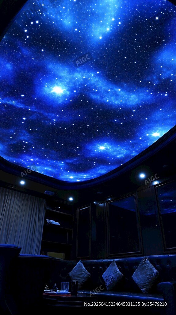 夢(mèng)幻星空天花板裝飾場(chǎng)景