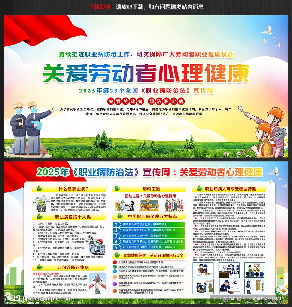 2025年職業(yè)病展板