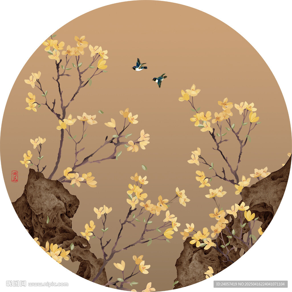 新中式禪意花鳥(niǎo)