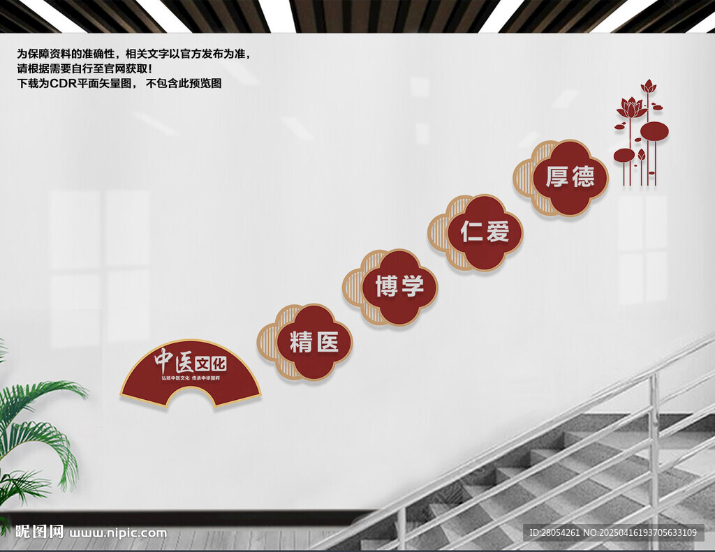 中醫(yī)樓梯文化墻