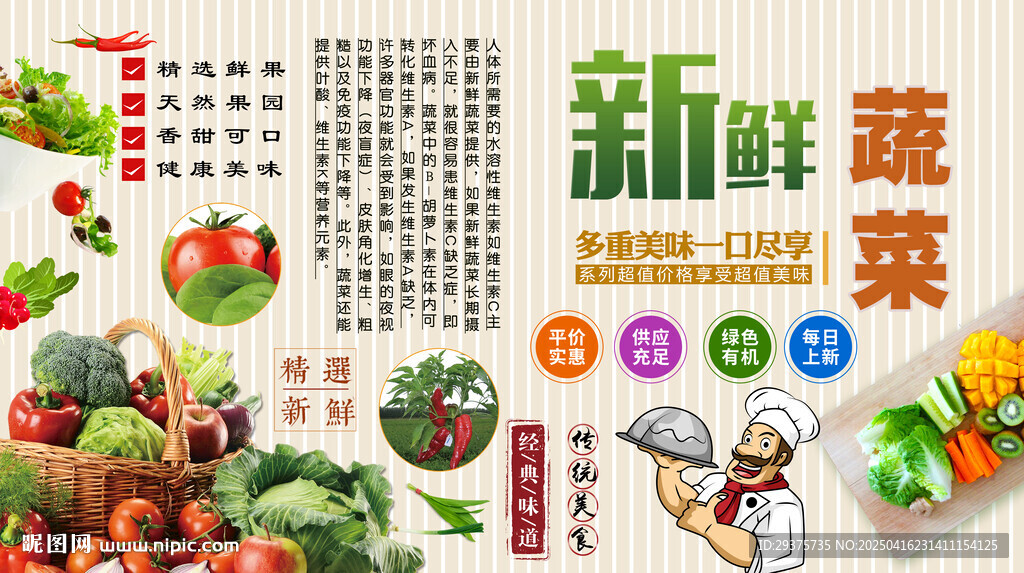 新鮮蔬菜背景墻