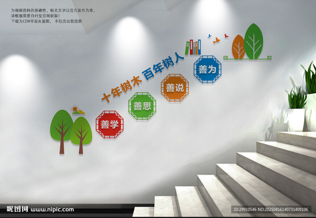 學(xué)校樓梯文化墻