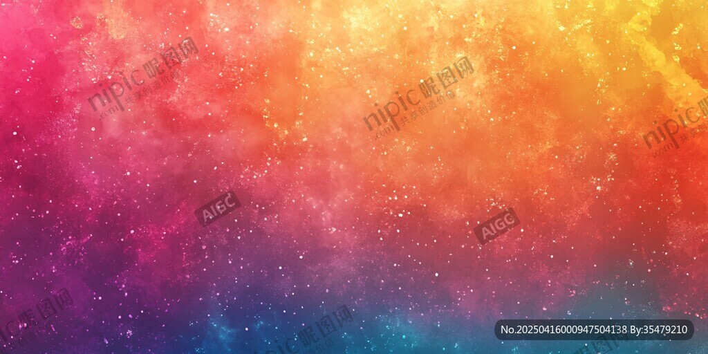 夢幻多彩星空背景圖