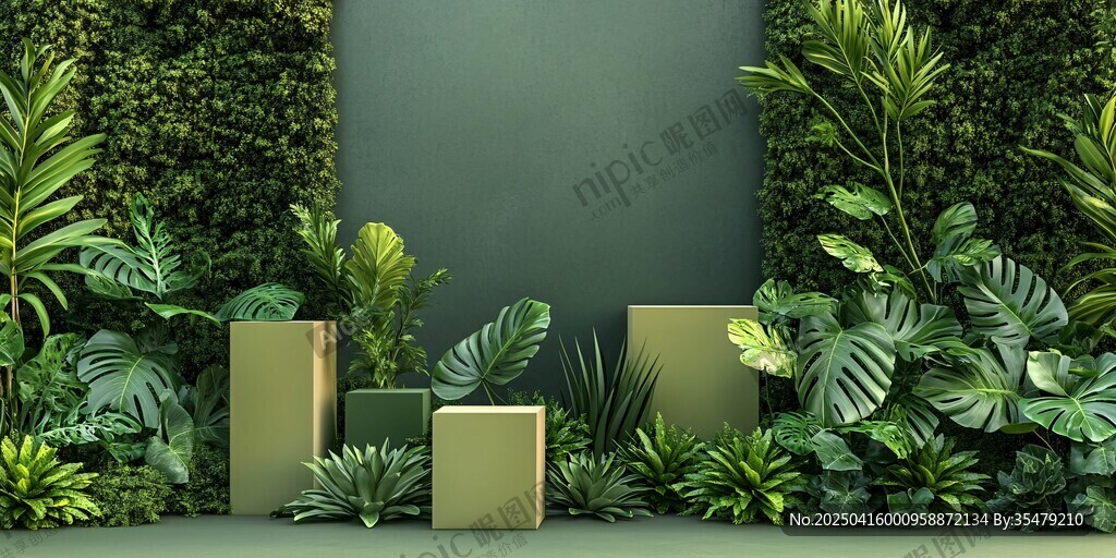 綠植環繞的展示空間