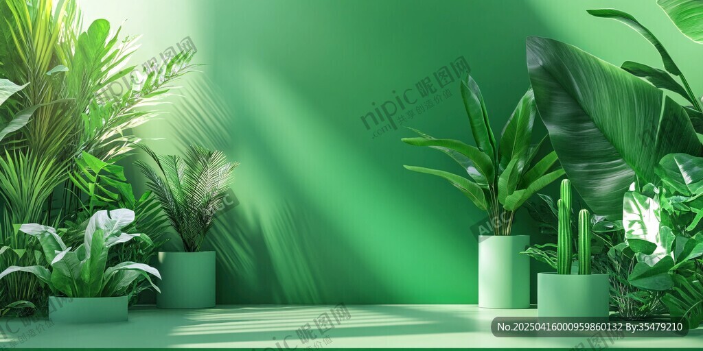 綠意盎然的室內植物景觀