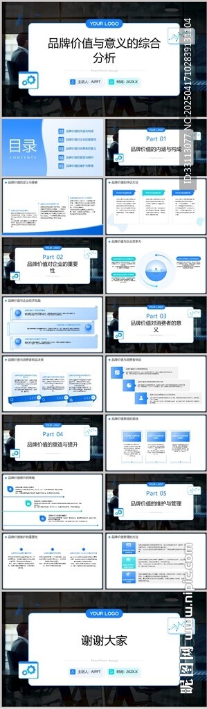 品牌價值與意義的綜合分析PPT