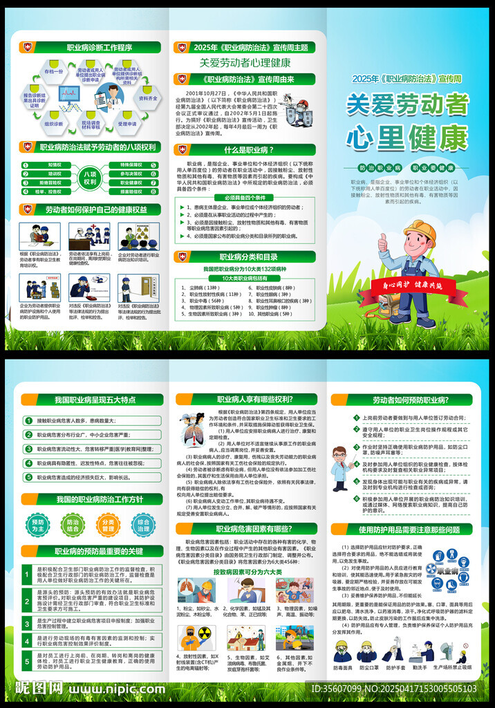 職業病防治三折頁