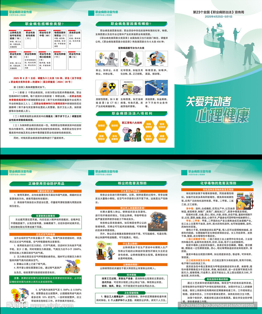 職業(yè)病三折頁