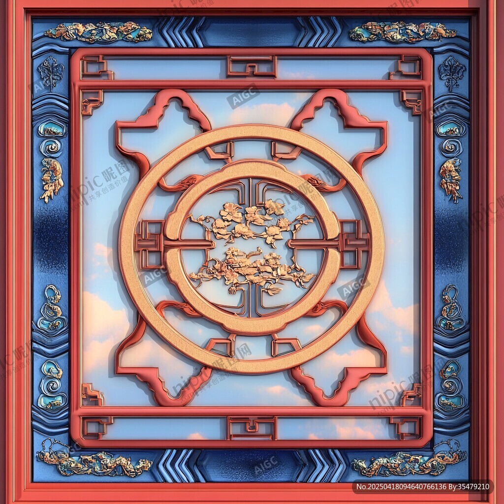 中式傳統(tǒng)雕花窗欞圖案
