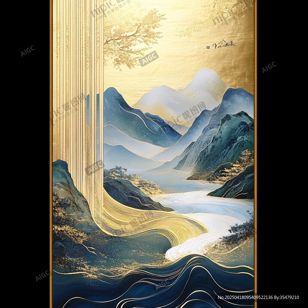 金藍山水間 詩意山水情