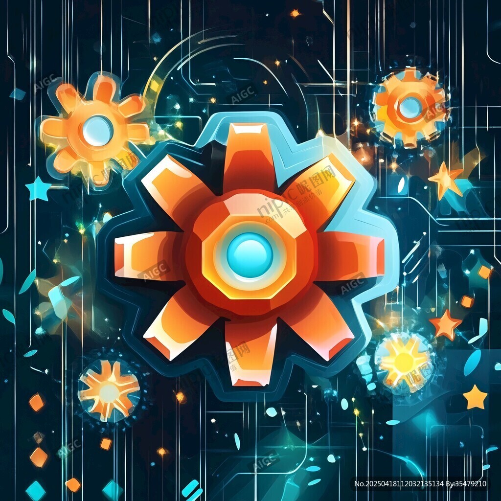 炫彩科技風(fēng)齒輪奇幻畫面