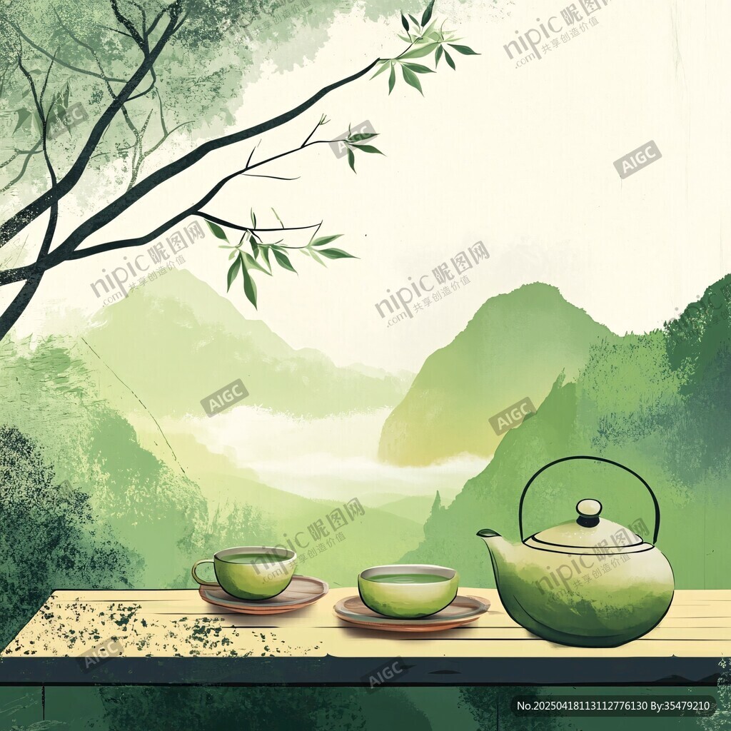 山林間的靜謐茶席
