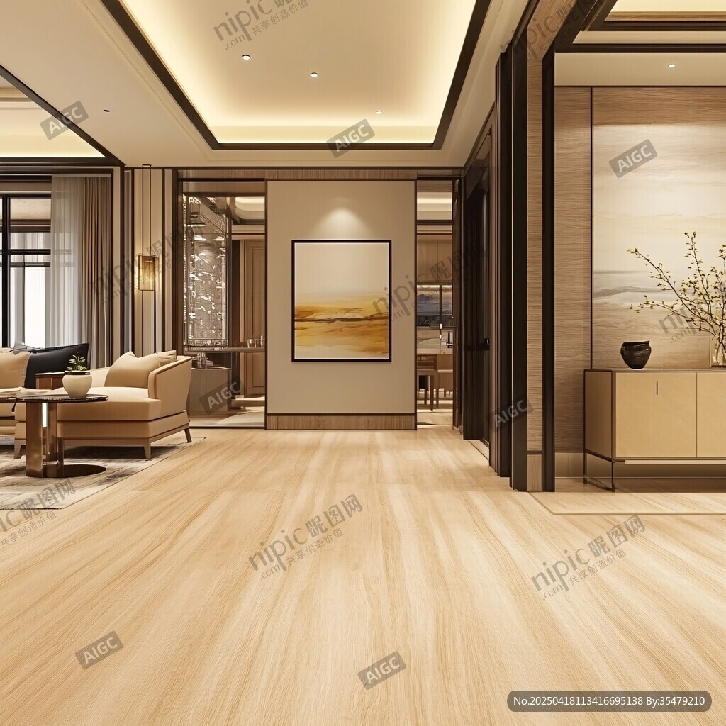 現(xiàn)代中式風(fēng)客廳室內(nèi)場景