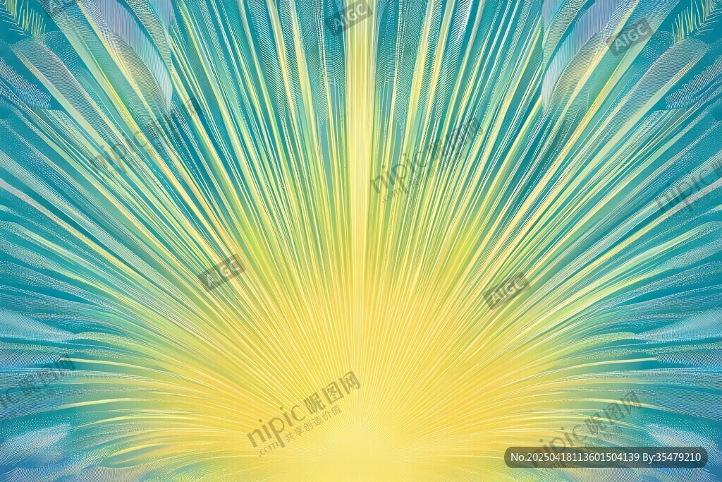 夢幻放射狀藍(lán)黃漸變背景