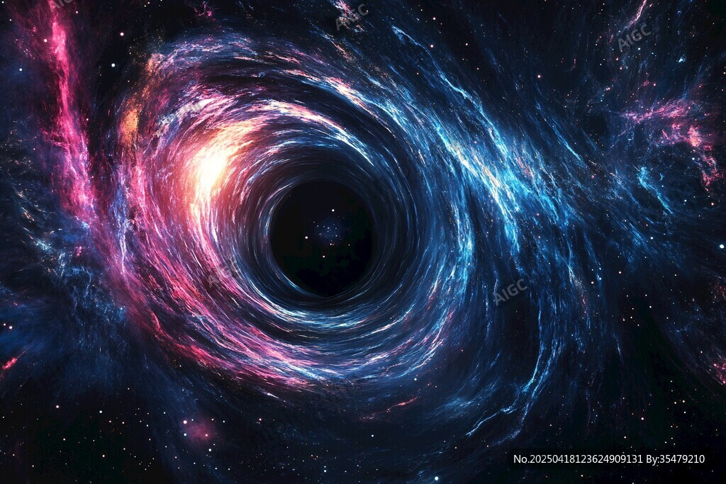 夢(mèng)幻絢麗的宇宙黑洞景觀