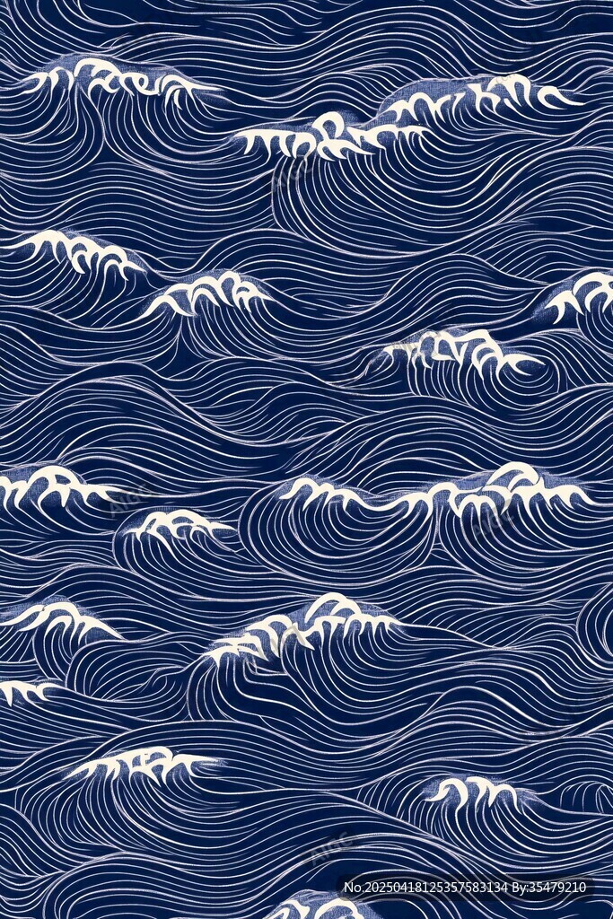 海浪紋樣圖案