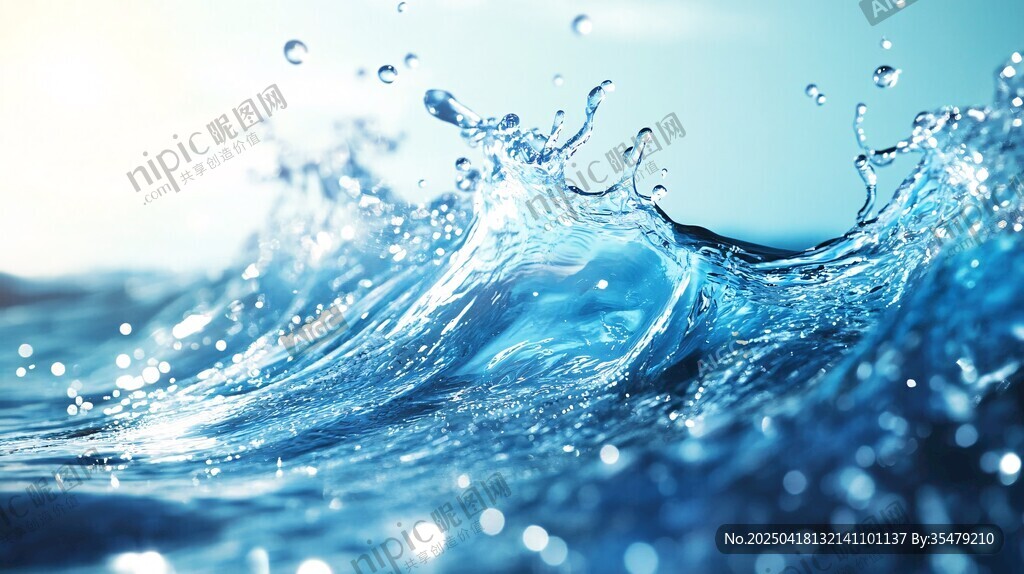 藍(lán)色水花動(dòng)態(tài)唯美瞬間