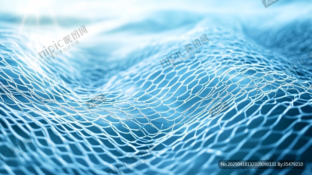 藍色網(wǎng)格紋理抽象背景圖