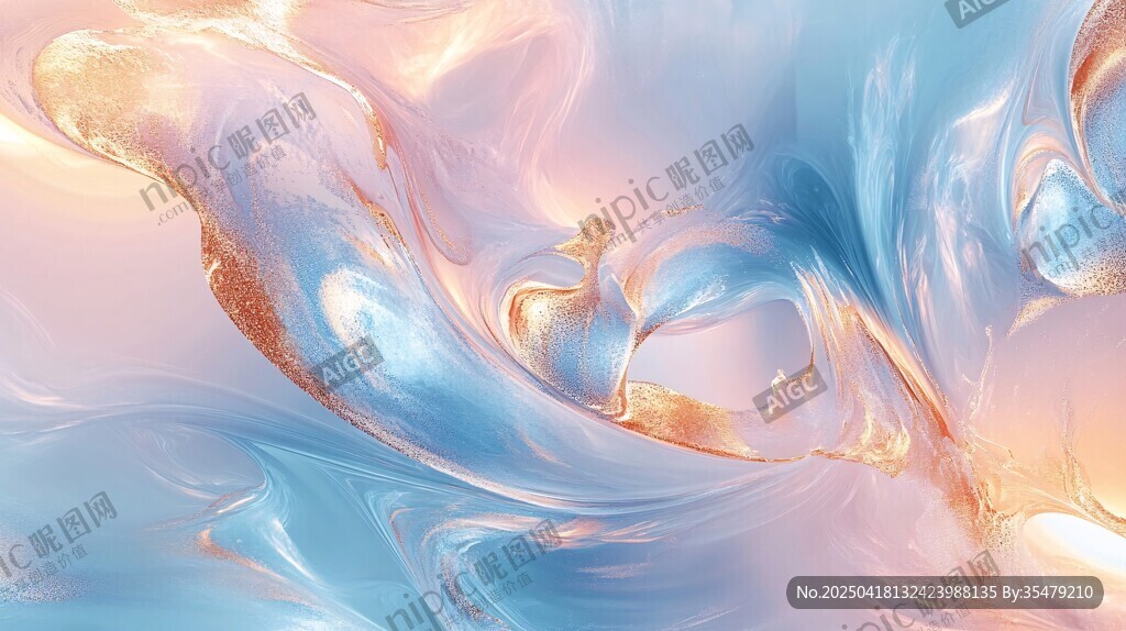夢(mèng)幻流體色彩藝術(shù)背景圖