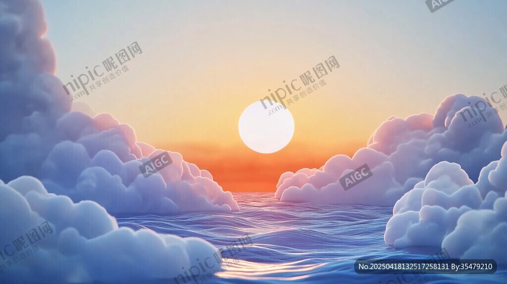 云海之上的壯麗日出景觀