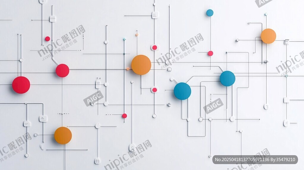 科技風(fēng)抽象電路圖案設(shè)計