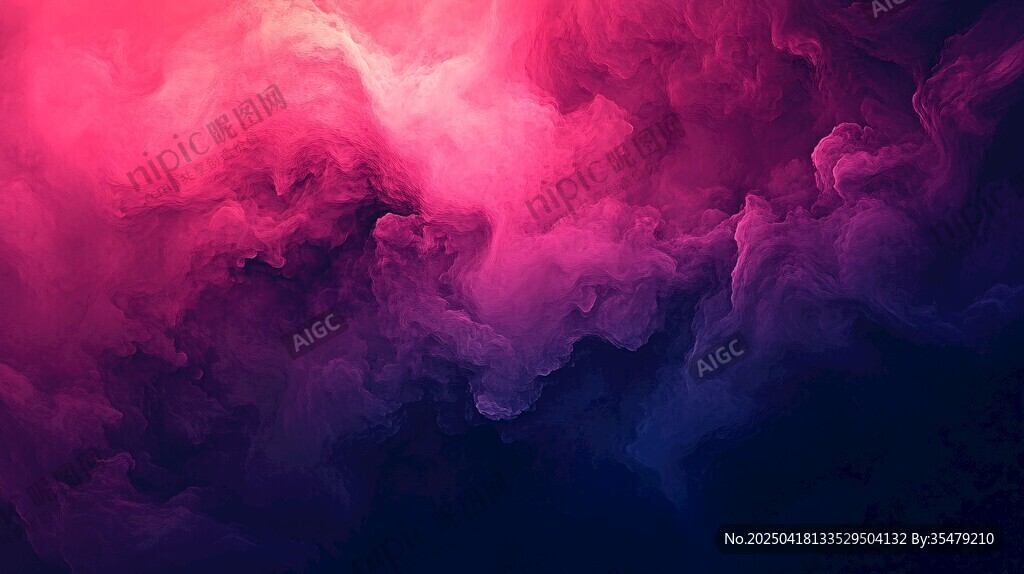 夢(mèng)幻粉紫煙霧背景圖