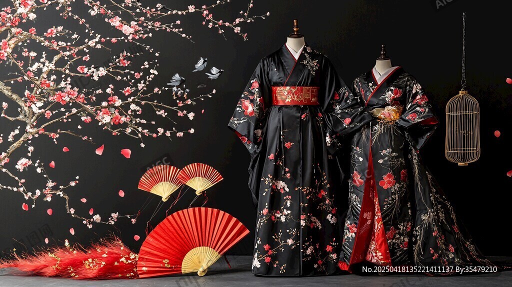 和風和服展示 典雅日式風情