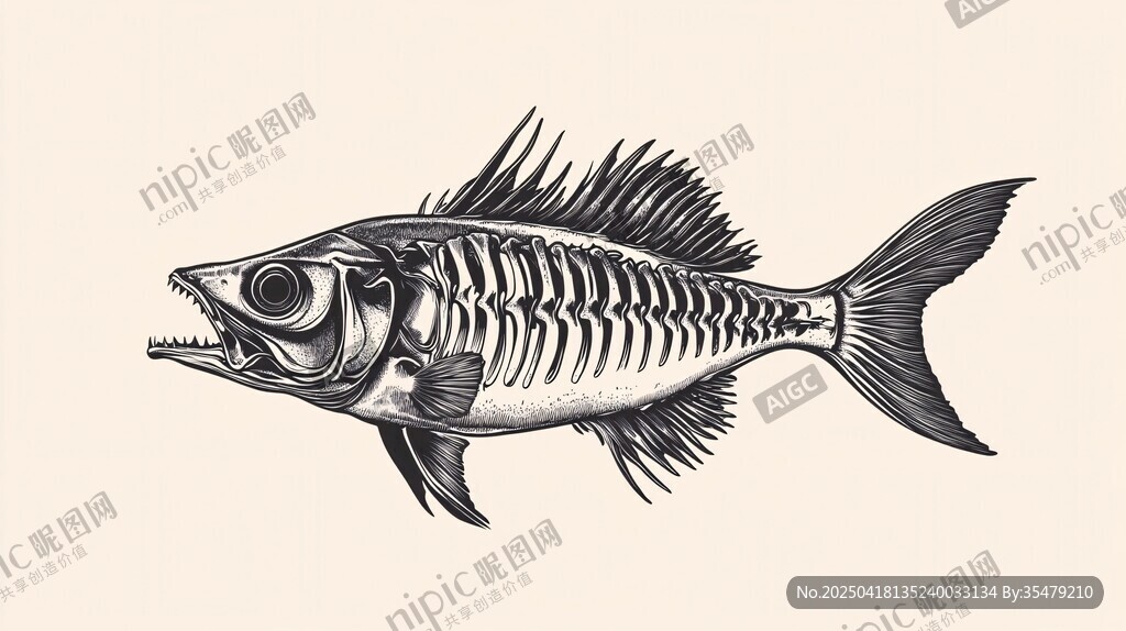 手繪魚骨圖