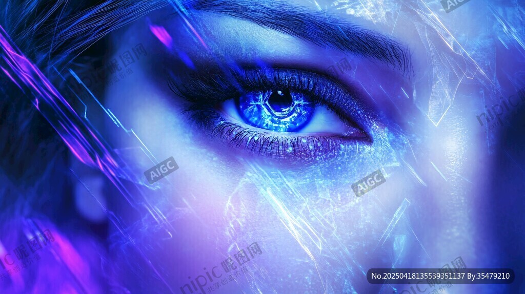 夢幻藍眸 科技感的視覺盛宴