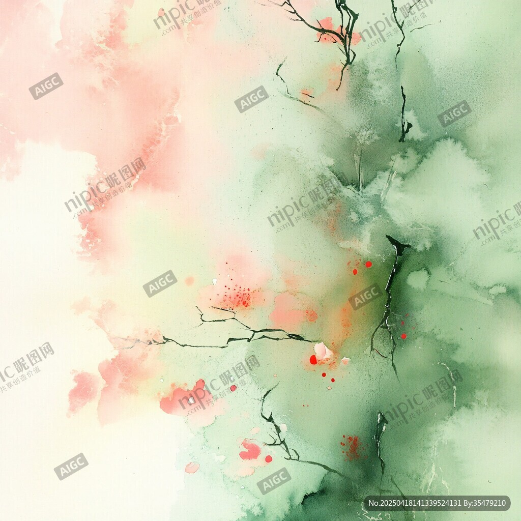 水墨繪枝景 淡雅詩(shī)意濃