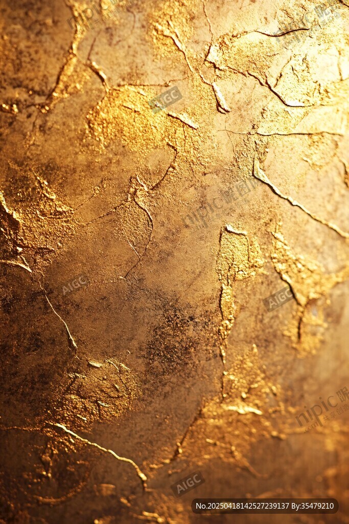 金色裂紋紋理背景畫面