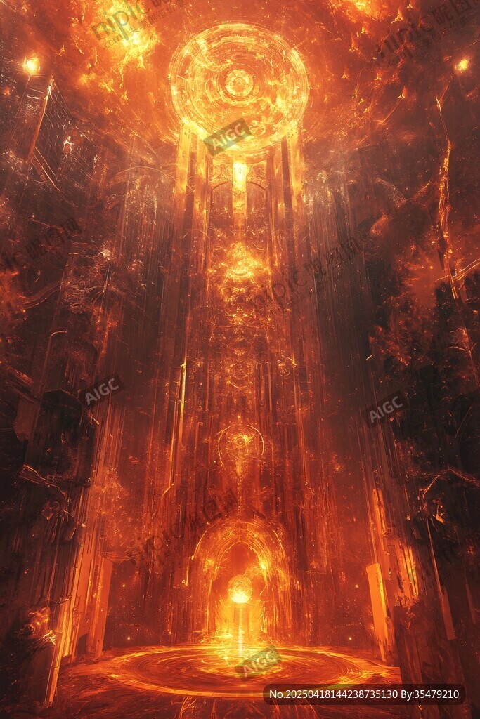 奇幻火焰魔法神秘空間