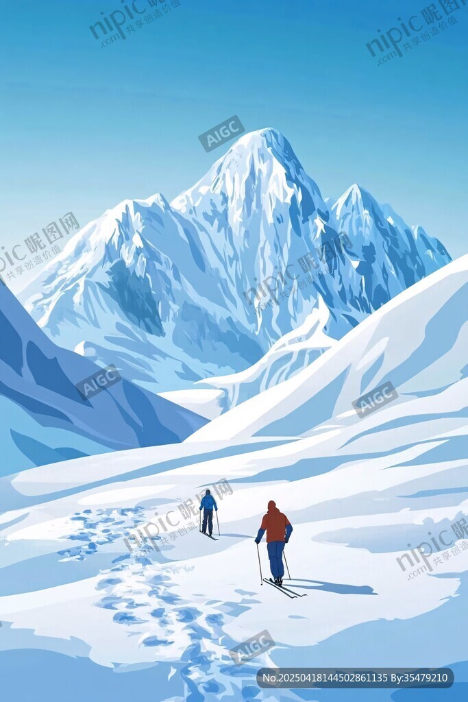 雪山徒步 二人的冰雪之旅
