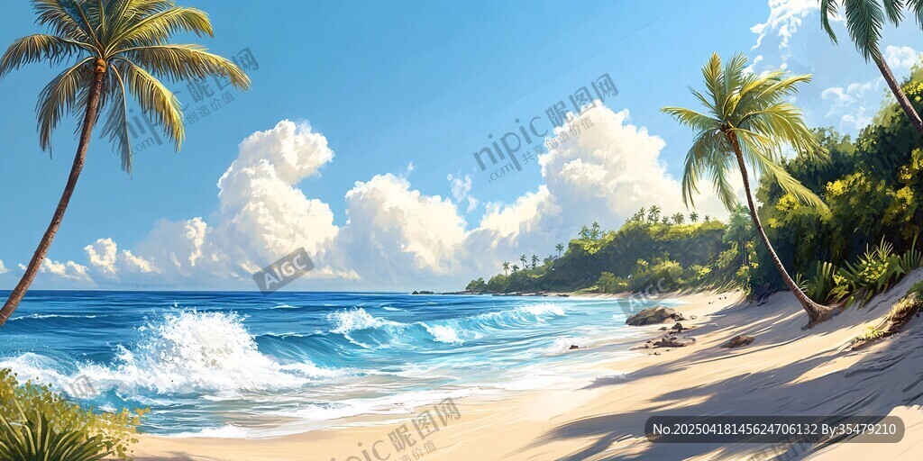 夢幻熱帶海灘美麗風(fēng)光